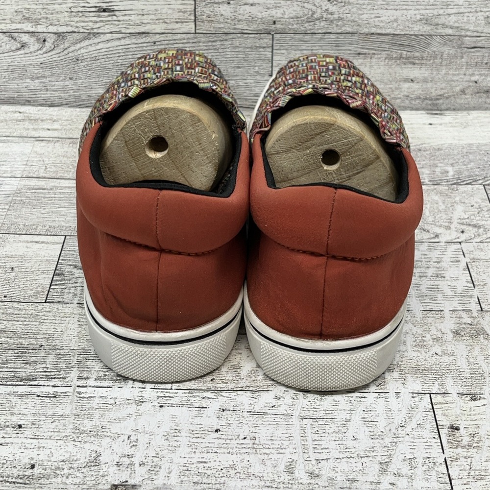 Bernie Mev Ofelia Opal Coral Stretch Woven Comfort Sneaker Women Sz EU 38 US 6.5 - Picture 4 of 10